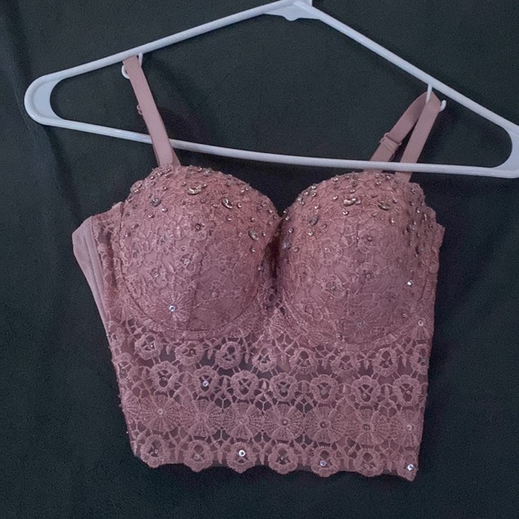 Pink Embellished Corset - Picture 2 of 4